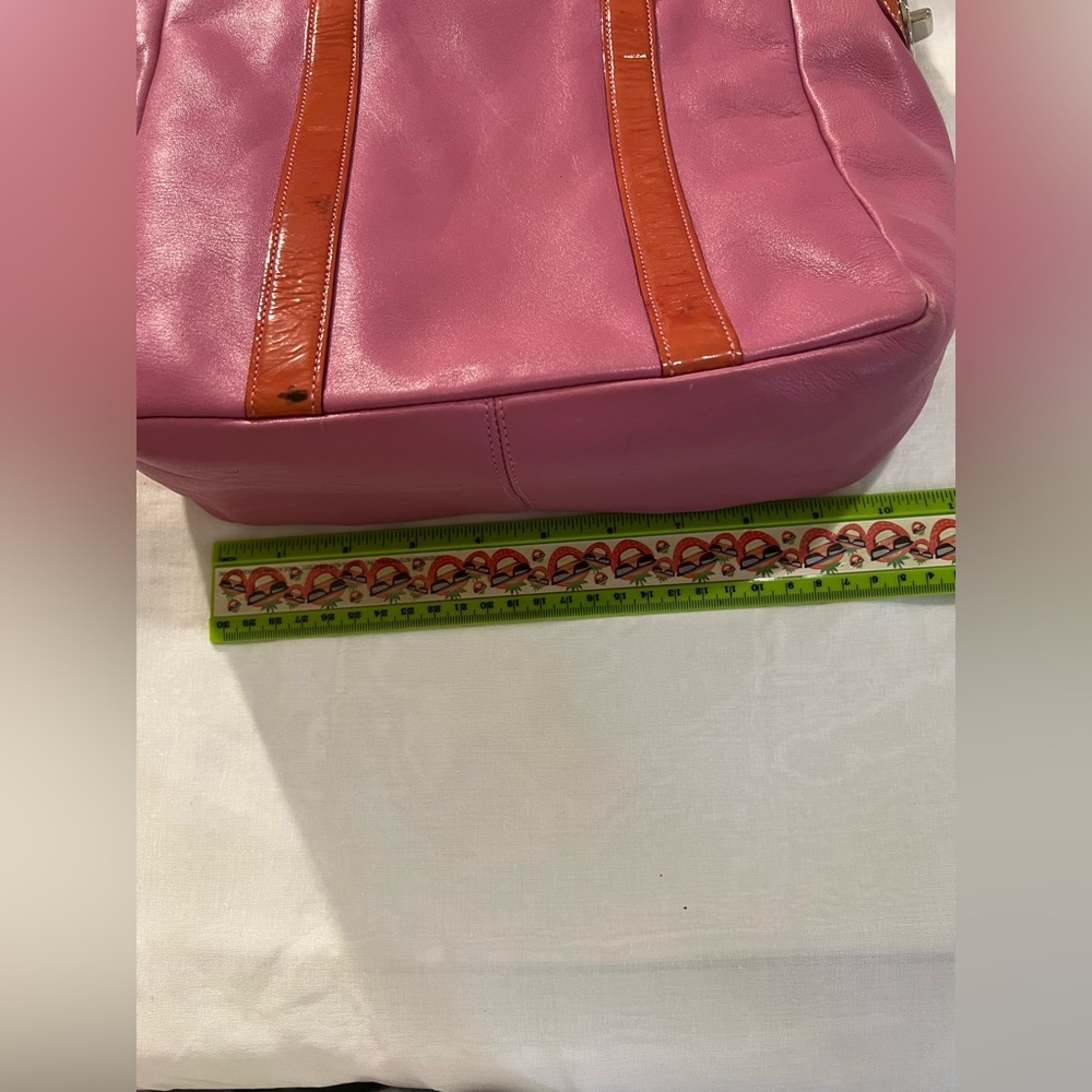 COACH Gallery Pink Leather Tote Bag-Authentic - Picture 14 of 16